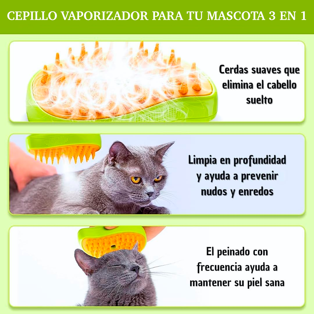 Cepillo Vaporizador para tu Mascota